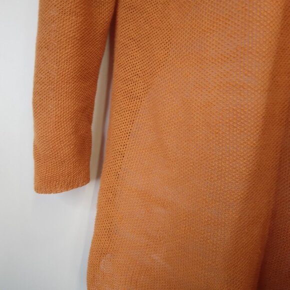 Eileen Fisher 100% Linen Open Cardigan Knit Sweater Size S - Picture 4 of 9